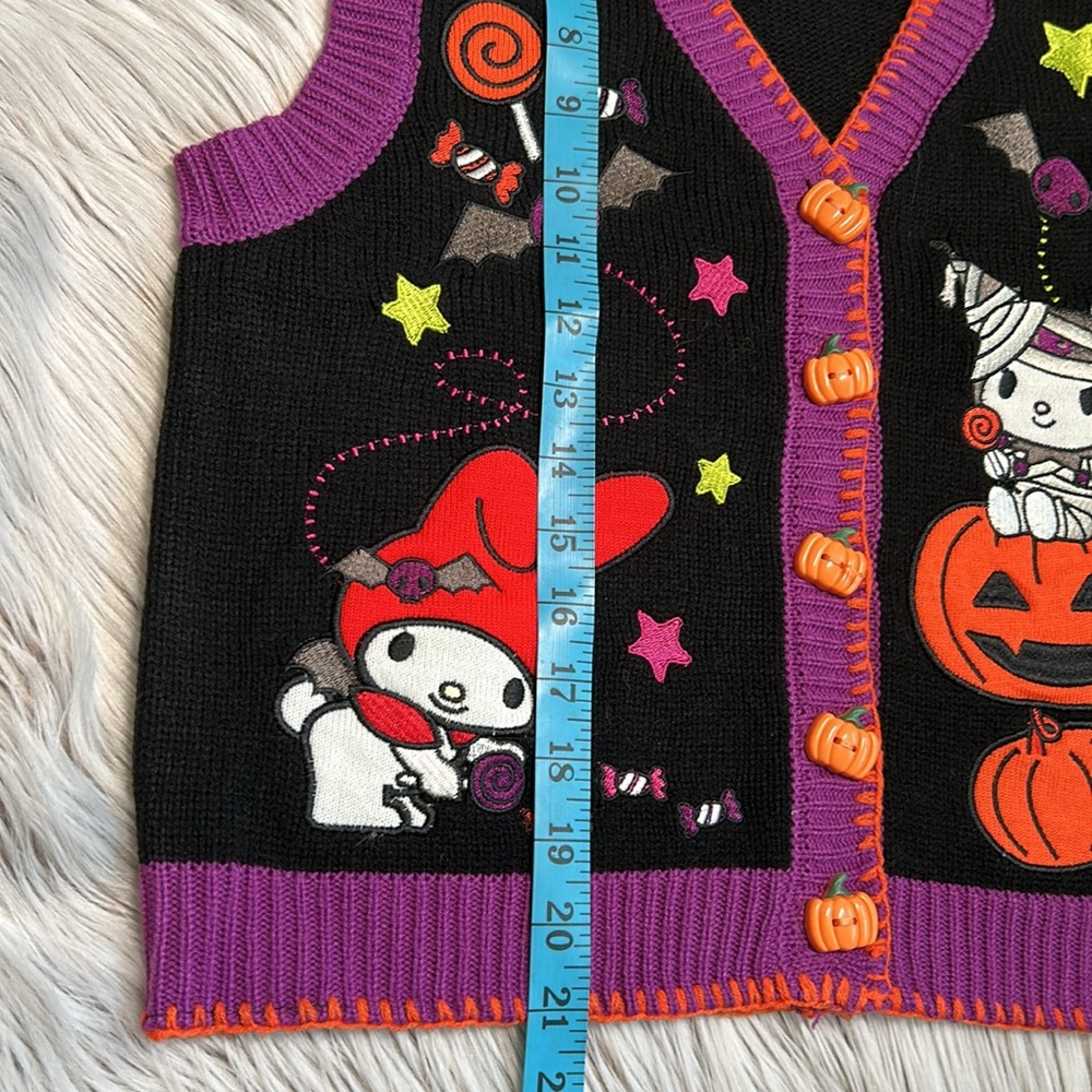 Sanrio My Melody & Kuromi Halloween Sweater Vest Halloween Sanrio Hot Topic M - Picture 12 of 12